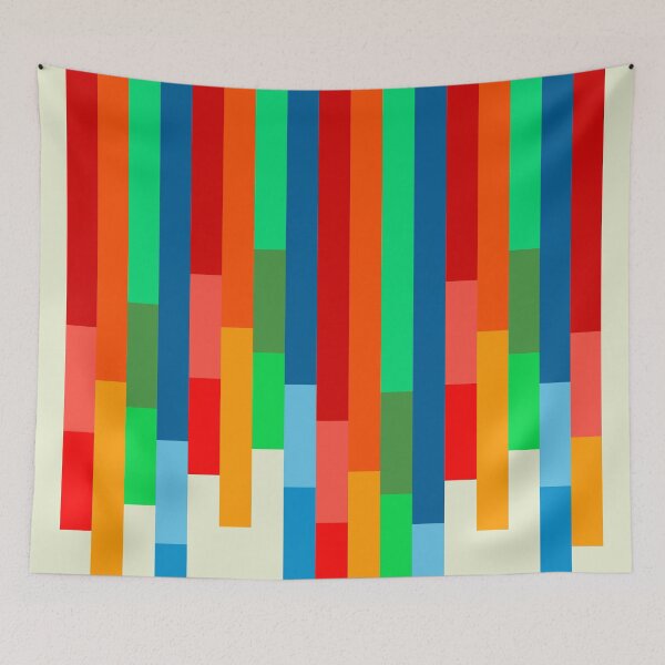 Item preview, Colorful Contemporary Geo Stripe Pattern designed and sold by kierkegaard.