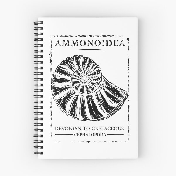 Item preview, Ammonoidea Ammonite Fossil - Vintage Linocut Paleontology designed and sold by cyareq.