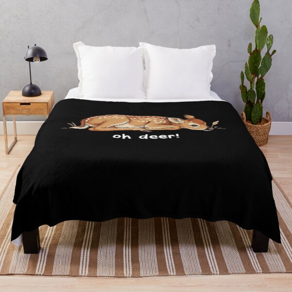 Item preview, Oh Deer Funny Fawn, Cute Sleeping Deer Pun, Woodland Animal Quote Design designed and sold by Trendvia .