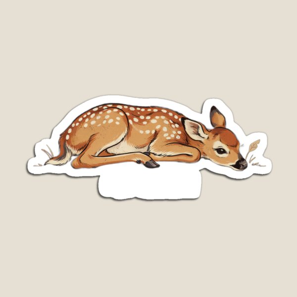 Item preview, Oh Deer Funny Fawn, Cute Sleeping Deer Pun, Woodland Animal Quote Design designed and sold by Trendvia .
