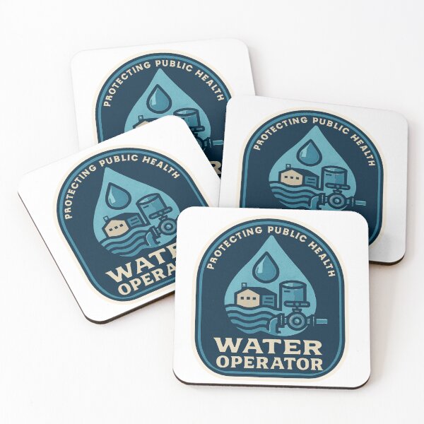 Item preview, Water Treatment Operator Patch Design designed and sold by TeeCraftTeeCo.