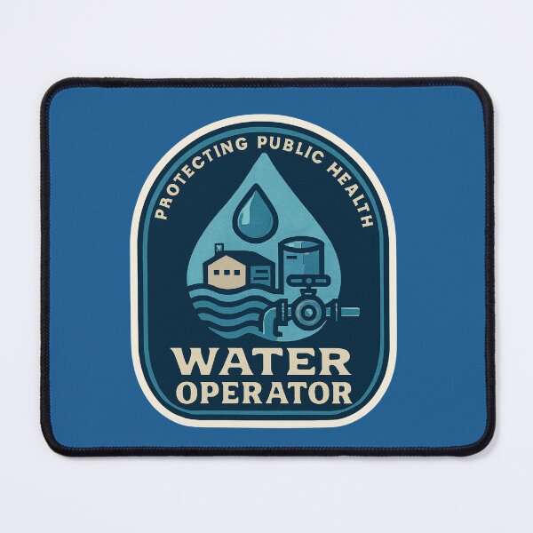 Item preview, Water Treatment Operator Patch Design designed and sold by TeeCraftTeeCo.