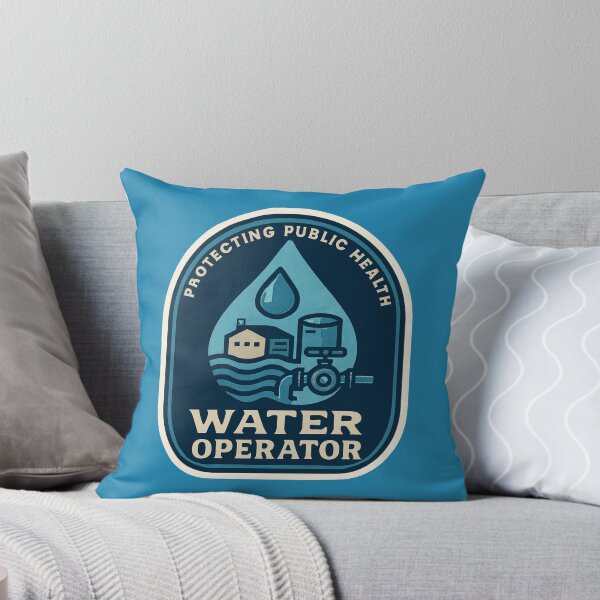 Item preview, Water Treatment Operator Patch Design designed and sold by TeeCraftTeeCo.