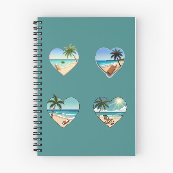 Item preview, Retro Beach Love Hearts with Palm Tree and Suntan Lotion designed and sold by Beachy.