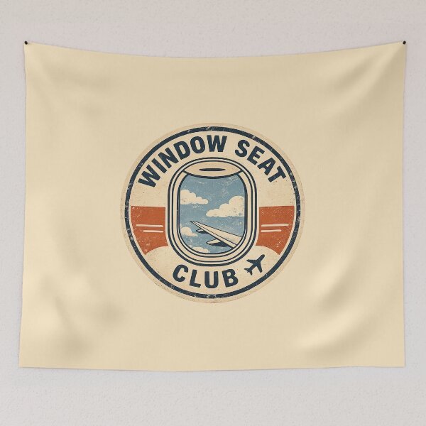 Item preview, Window Seat Club Funny Travel Aviation Official Logo #1 designed and sold by SalahBlt.