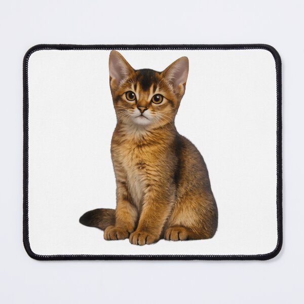Item preview, Cute Abyssinian Kitten Portrait designed and sold by AmirArtisanVibe.