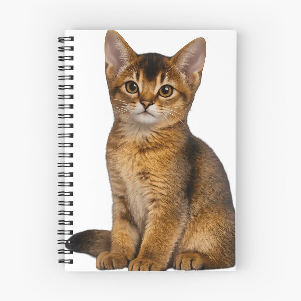 Item preview, Cute Abyssinian Kitten Portrait designed and sold by AmirArtisanVibe.