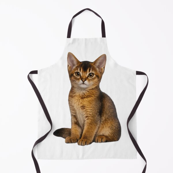 Item preview, Cute Abyssinian Kitten Portrait designed and sold by AmirArtisanVibe.