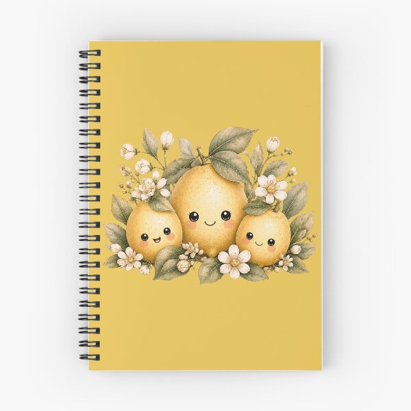 Item preview, Kawaii Lemon Family Illustration – Cute Citrus Trio Design Art designed and sold by MagicMakerPh.