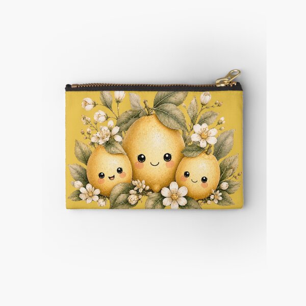 Item preview, Kawaii Lemon Family Illustration – Cute Citrus Trio Design Art designed and sold by MagicMakerPh.
