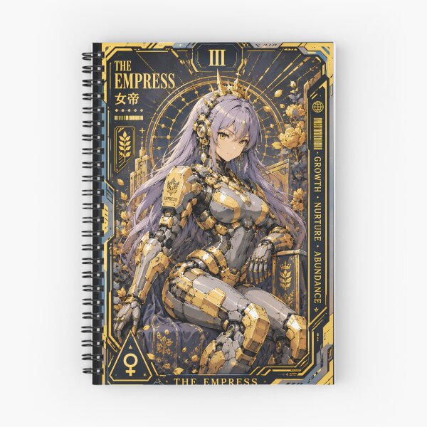 Item preview, The Empress Tarot Card – Cyberpunk Mecha Anime Girl designed and sold by Apocalyptic Art Studio.