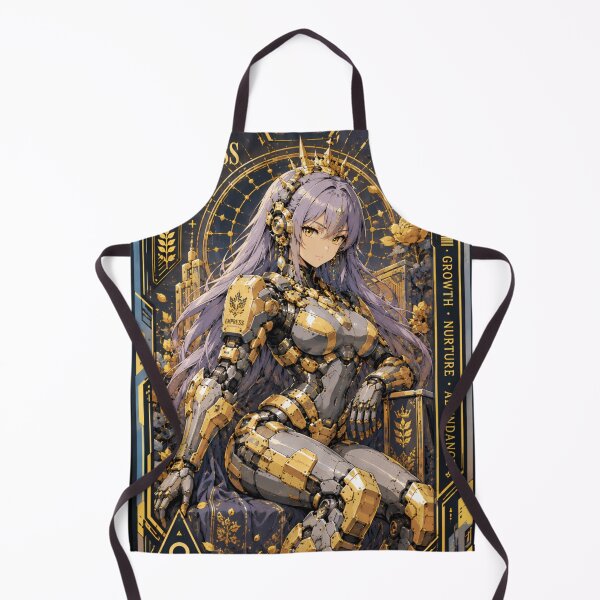 Item preview, The Empress Tarot Card – Cyberpunk Mecha Anime Girl designed and sold by Apocalyptic Art Studio.
