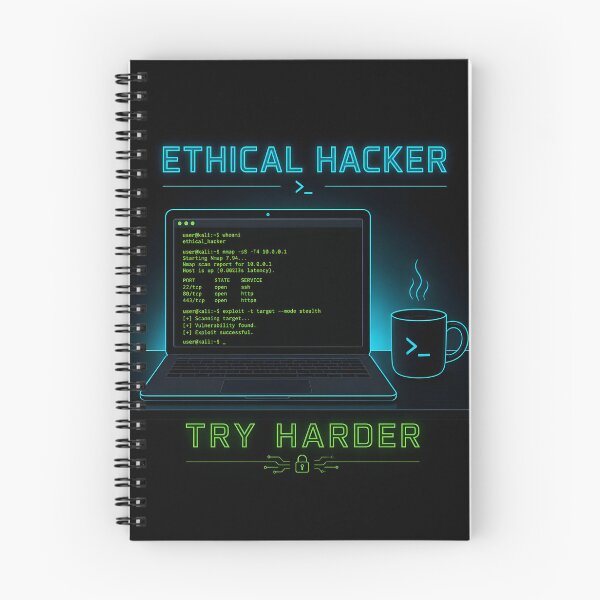 Item preview, Ethical Hacker Try Harder Cybersecurity Pentester designed and sold by ThirdShiftLab.