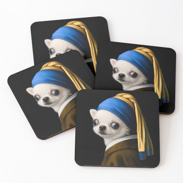 Item preview, Wide-Eyed Pup with a Pearl Earring designed and sold by AtlasMuseum.