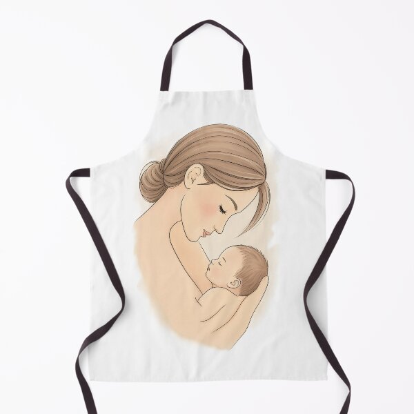 Item preview, Mother and Baby Love – Tender Motherhood Illustration designed and sold by Mido-artister.