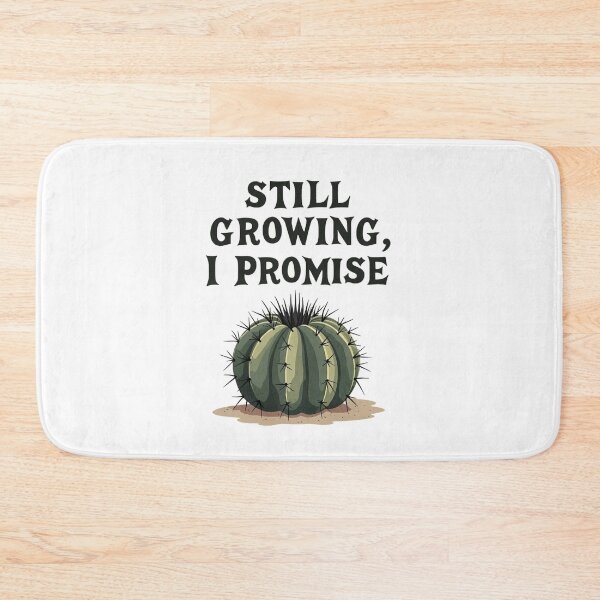 Item preview, Round cactus promising that it is still growing designed and sold by Prints by Mat.