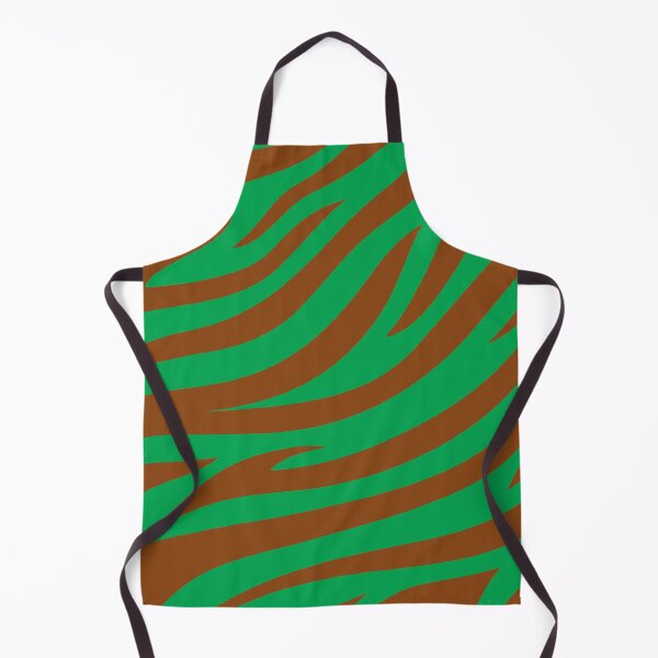 Item preview, Modern Graphic Zebra Print Pattern | Green & Brown designed and sold by Frohyou.
