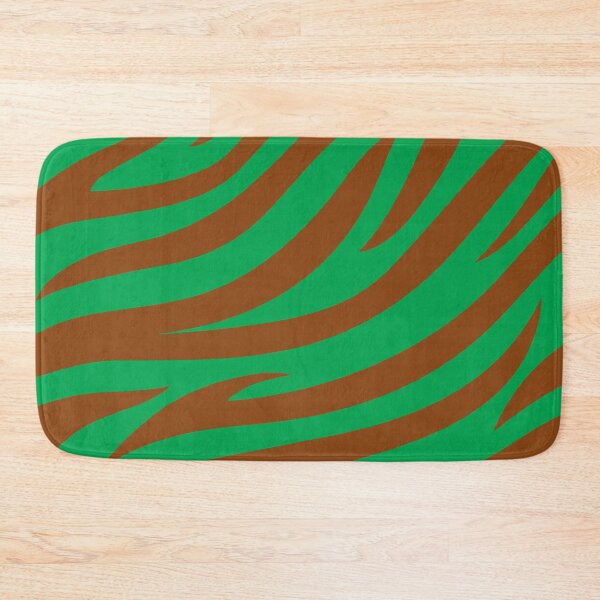 Item preview, Modern Graphic Zebra Print Pattern | Green & Brown designed and sold by Frohyou.
