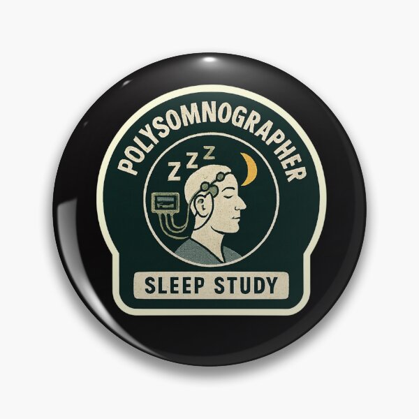 Item preview, Polysomnographer, Sleep Study Sticker Design designed and sold by TeeCraftTeeCo.