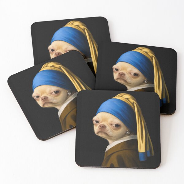 Item preview, Grumpy Dog with a Pearl Earring designed and sold by AtlasMuseum.