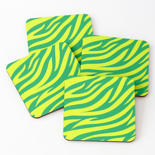 Item preview, Modern Graphic Zebra Print Pattern | Green & Chartreuse designed and sold by Frohyou.