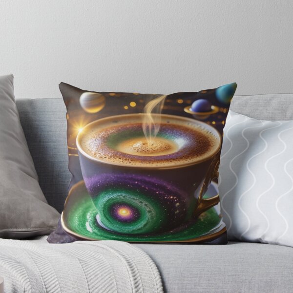 Item preview, Magical Cosmic Coffee Cup with Galaxy Design and Steaming Cappuccino. designed and sold by fbtrisha.