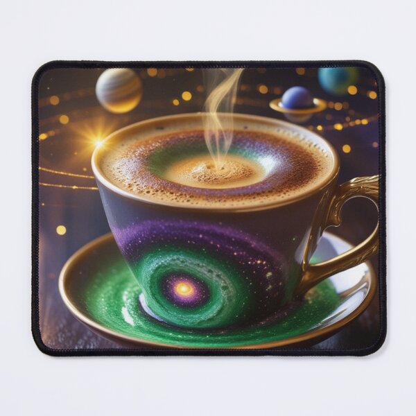 Item preview, Magical Cosmic Coffee Cup with Galaxy Design and Steaming Cappuccino. designed and sold by fbtrisha.
