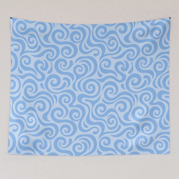 Item preview, swirl pattern in blue designed and sold by RishabhArts1.