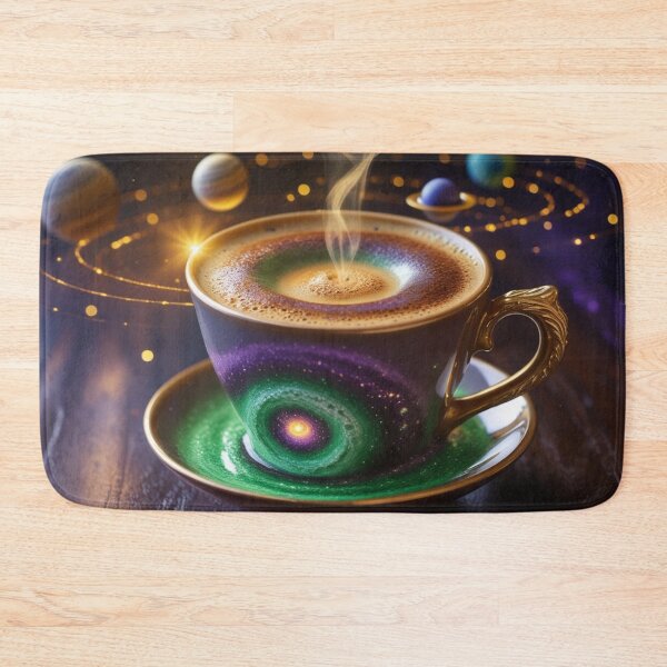 Item preview, Magical Cosmic Coffee Cup with Galaxy Design and Steaming Cappuccino. designed and sold by fbtrisha.