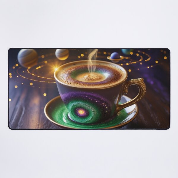 Item preview, Magical Cosmic Coffee Cup with Galaxy Design and Steaming Cappuccino. designed and sold by fbtrisha.