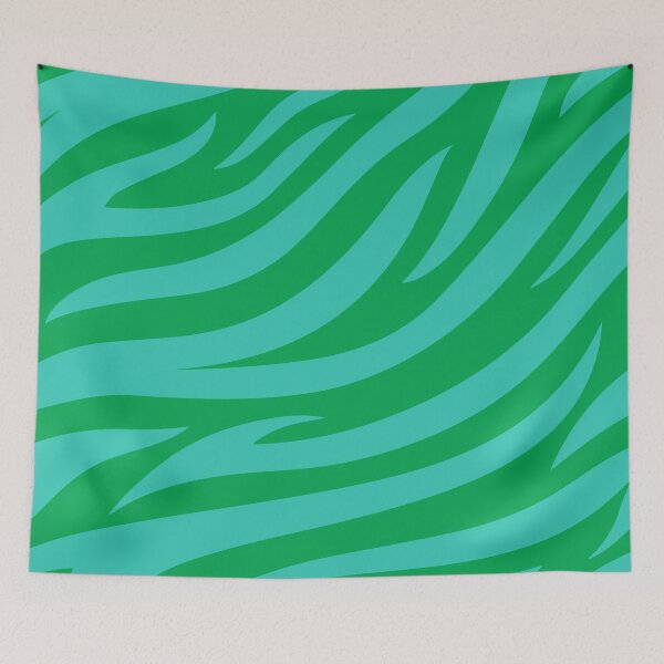 Item preview, Modern Graphic Zebra Print Pattern | Green & Teal designed and sold by Frohyou.