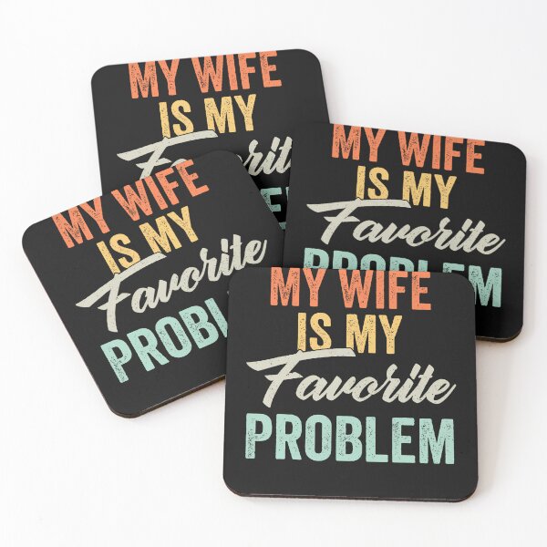 Item preview, My Wife Is My Favorite Problem Funny Vintage designed and sold by JamesCrArt.