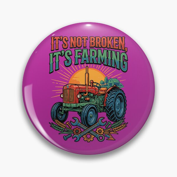 Item preview, Vintage Tractor Farm Machine T-Shirt – Funny Farmer Life Retro Agriculture Design designed and sold by Mahilis.