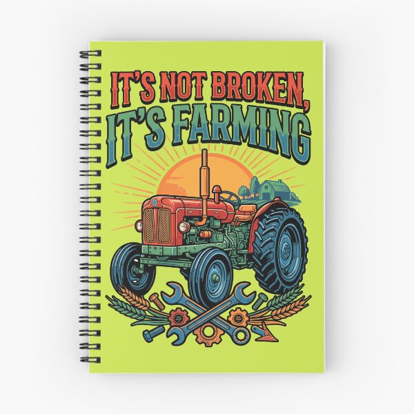 Item preview, Vintage Tractor Farm Machine T-Shirt – Funny Farmer Life Retro Agriculture Design designed and sold by Mahilis.