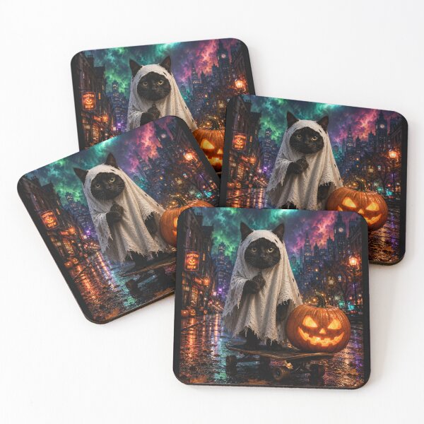 Item preview, black cat halloween  designed and sold by Starry Night Creative Art.