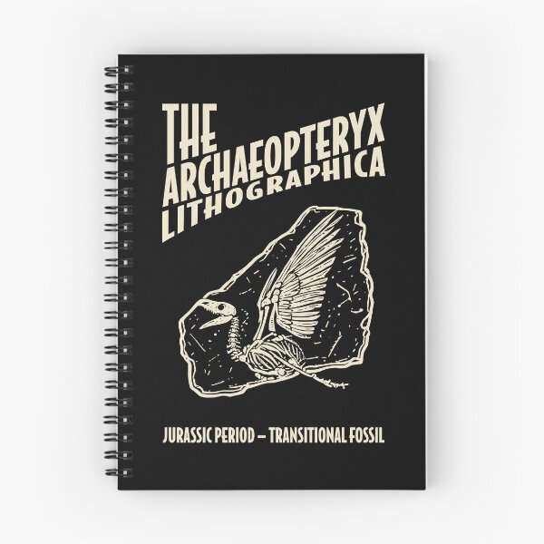 Item preview, Archaeopteryx Lithographica Skeleton Fossil - Linocut Paleontology designed and sold by cyareq.