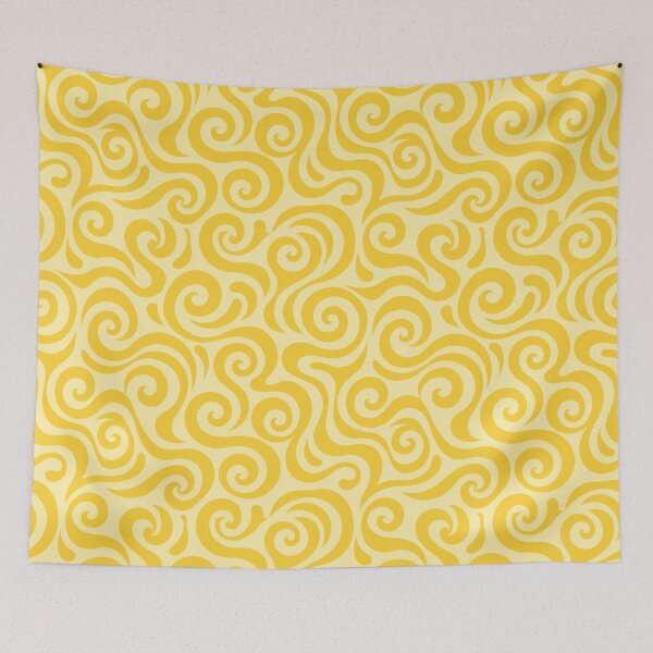 Item preview, swirl pattern in yellow designed and sold by RishabhArts1.