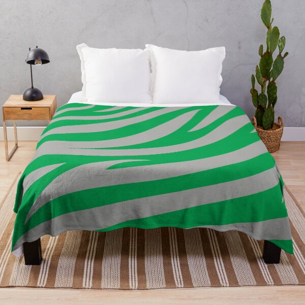 Item preview, Modern Graphic Zebra Print Pattern | Green & Gray designed and sold by Frohyou.