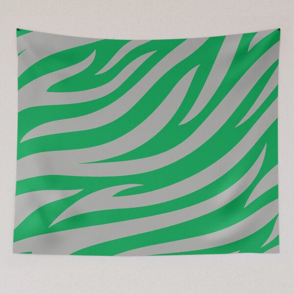 Item preview, Modern Graphic Zebra Print Pattern | Green & Gray designed and sold by Frohyou.