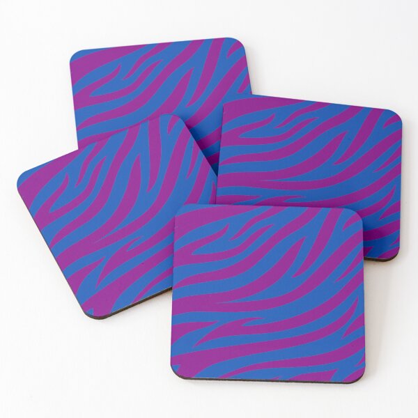 Item preview, Modern Graphic Zebra Print Pattern | Blue & Purple designed and sold by Frohyou.