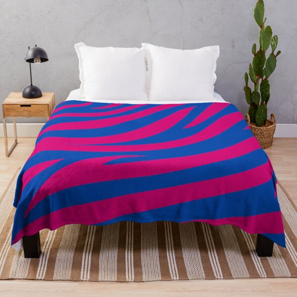 Item preview, Modern Graphic Zebra Print Pattern | Blue & Pink designed and sold by Frohyou.