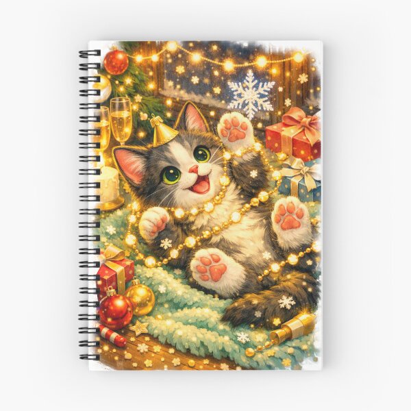 Item preview, Golden Joy — Playful Holiday Cat designed and sold by ANNART1602.