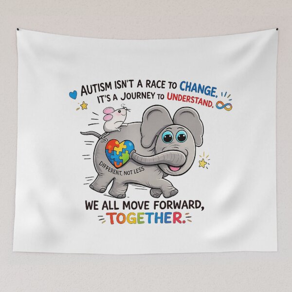 Item preview, Elephant and Mouse designed and sold by Mother Daughter Drawings .