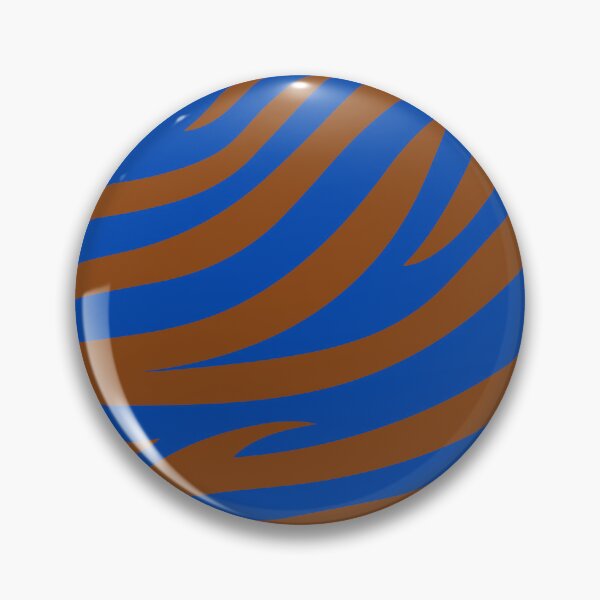 Item preview, Modern Graphic Zebra Print Pattern | Blue & Brown designed and sold by Frohyou.