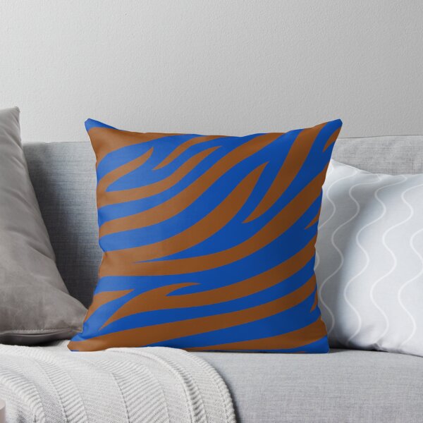 Item preview, Modern Graphic Zebra Print Pattern | Blue & Brown designed and sold by Frohyou.