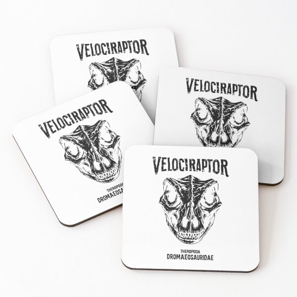 Item preview, Copy of Velociraptor Skull - Vintage Linocut Paleontology Raptor designed and sold by cyareq.