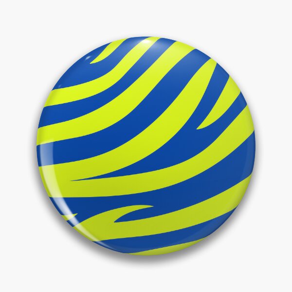 Item preview, Modern Graphic Zebra Print Pattern | Blue & Chartreuse designed and sold by Frohyou.