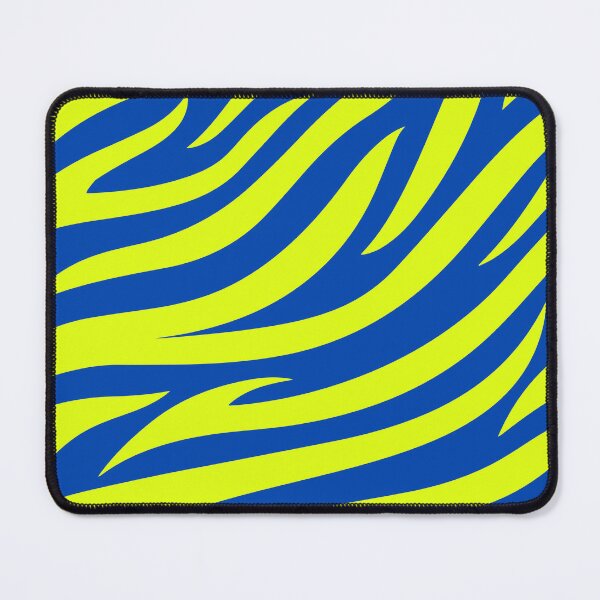 Item preview, Modern Graphic Zebra Print Pattern | Blue & Chartreuse designed and sold by Frohyou.