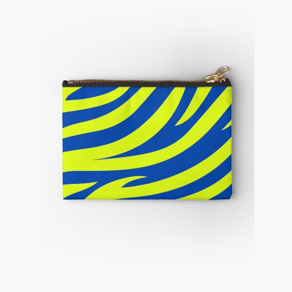Item preview, Modern Graphic Zebra Print Pattern | Blue & Chartreuse designed and sold by Frohyou.