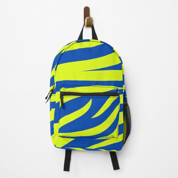 Item preview, Modern Graphic Zebra Print Pattern | Blue & Chartreuse designed and sold by Frohyou.